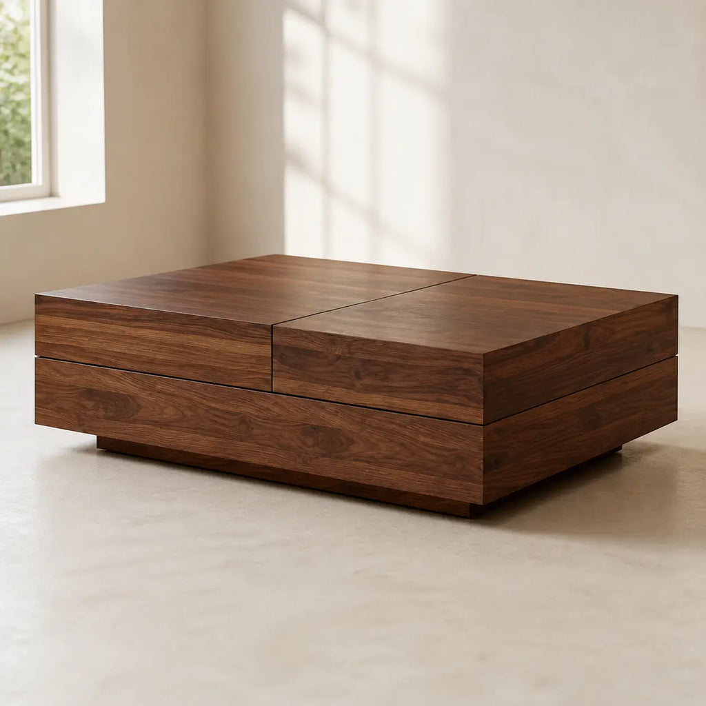 Table basse rectangulaire en bois Capucine