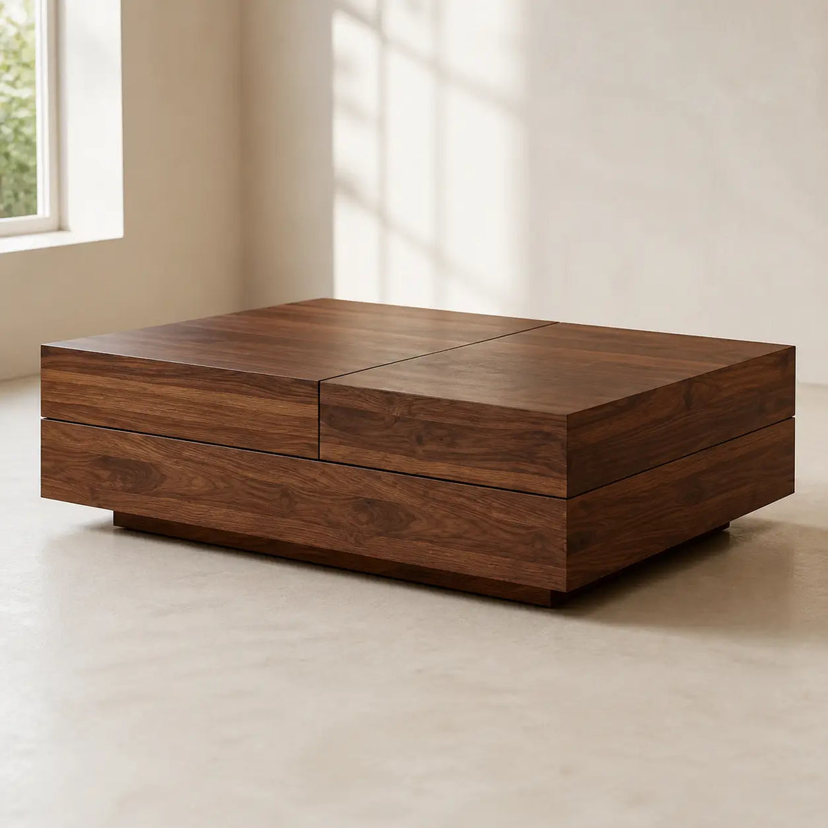 Table basse rectangulaire en bois Capucine