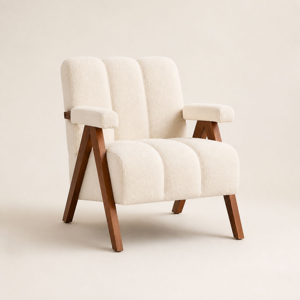 Fauteuil moderne en bois Aurélien