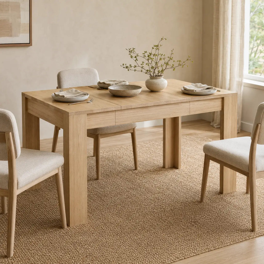Table à manger 140 cm en bois Jules