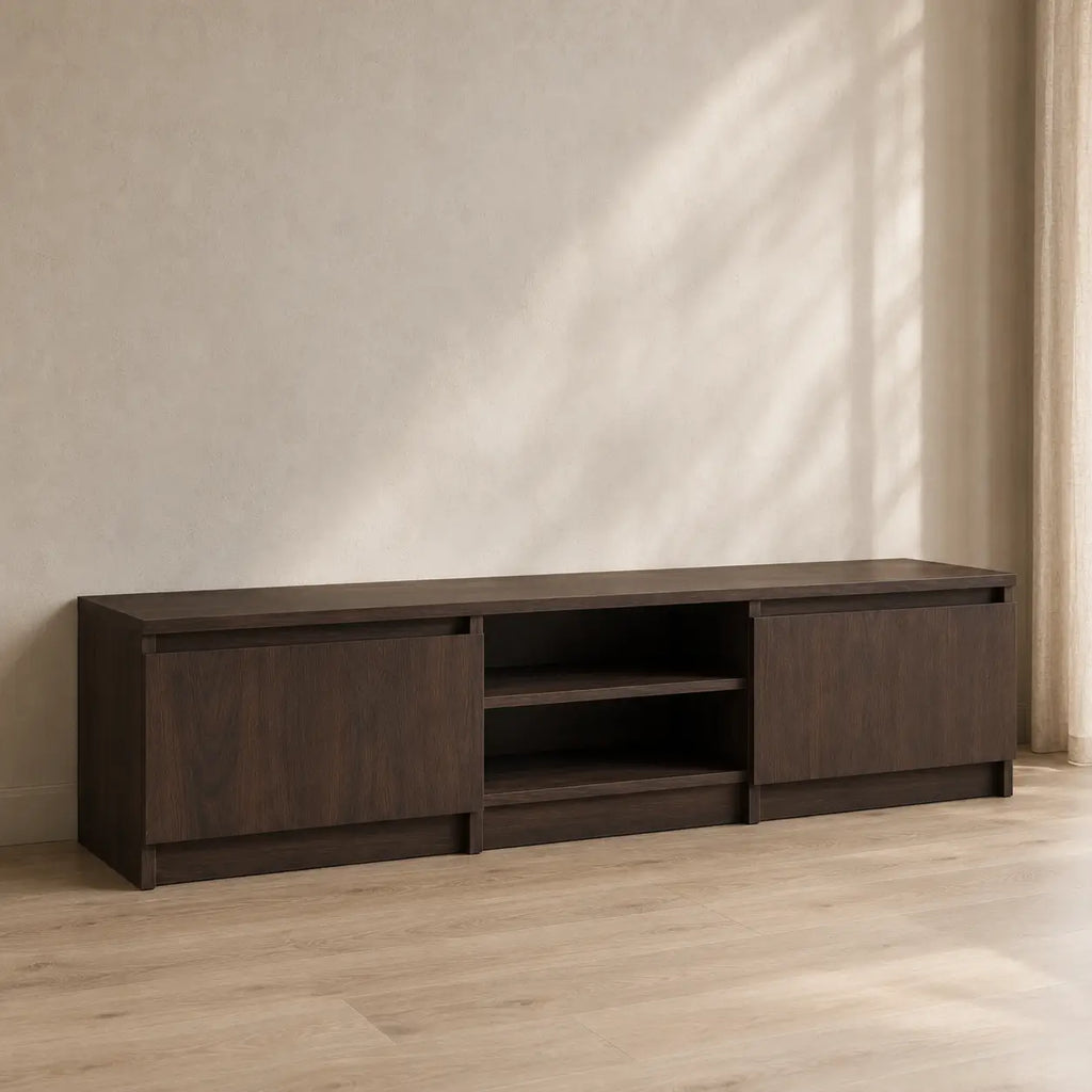 Meuble TV 140 cm en bois Émilie