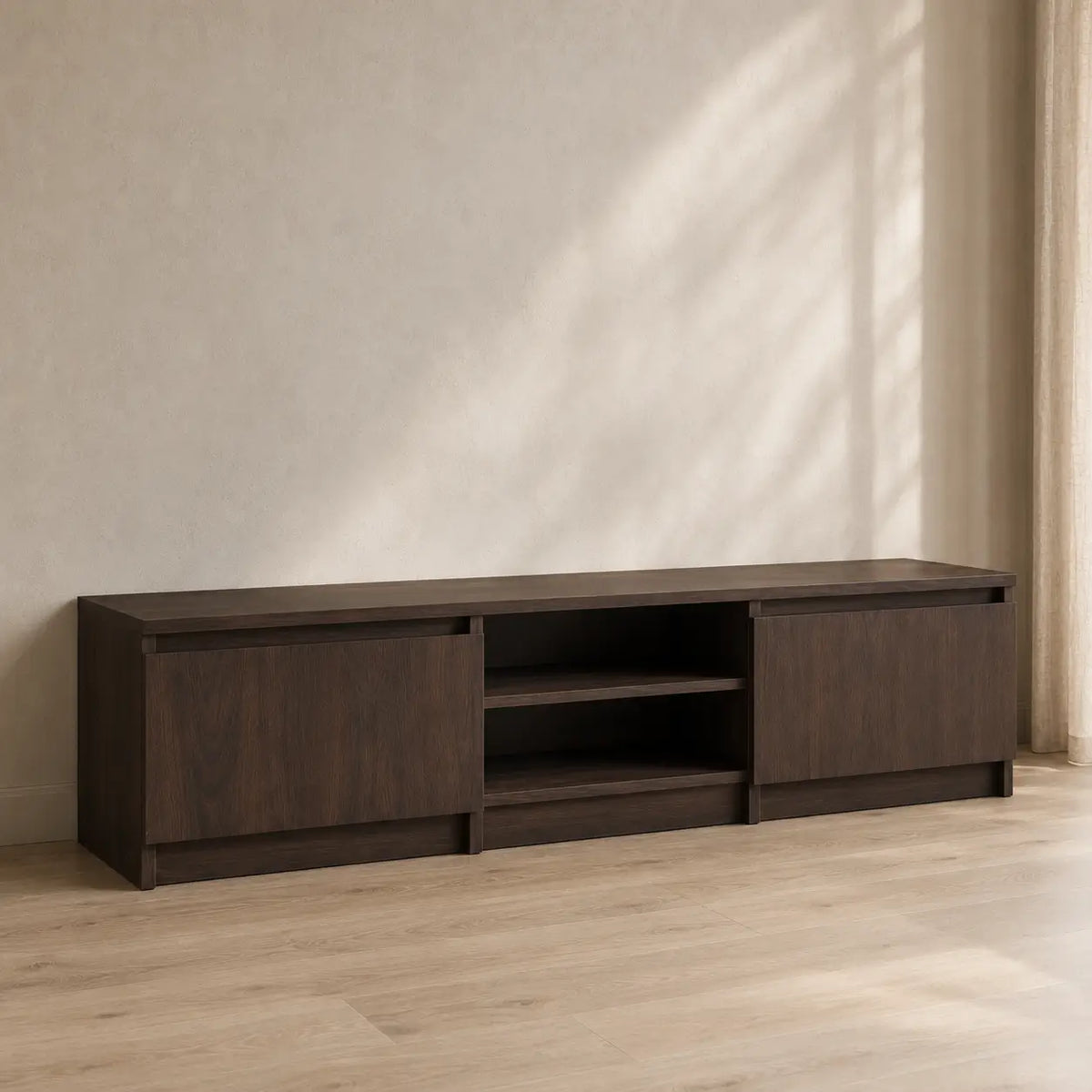 Meuble TV 140 cm en bois Émilie