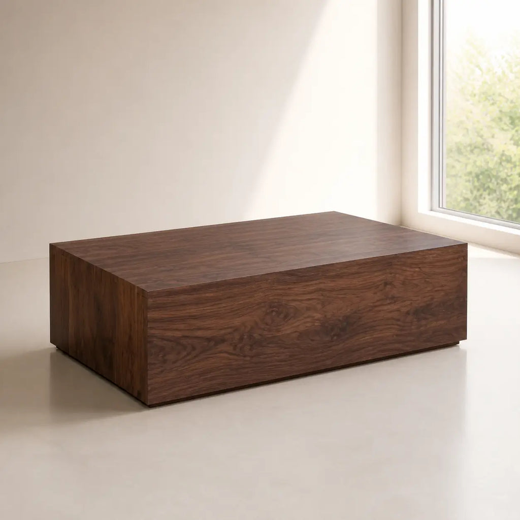 Table basse rectangulaire en bois Nathan