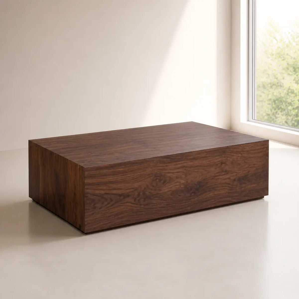 Table basse rectangulaire en bois Nathan