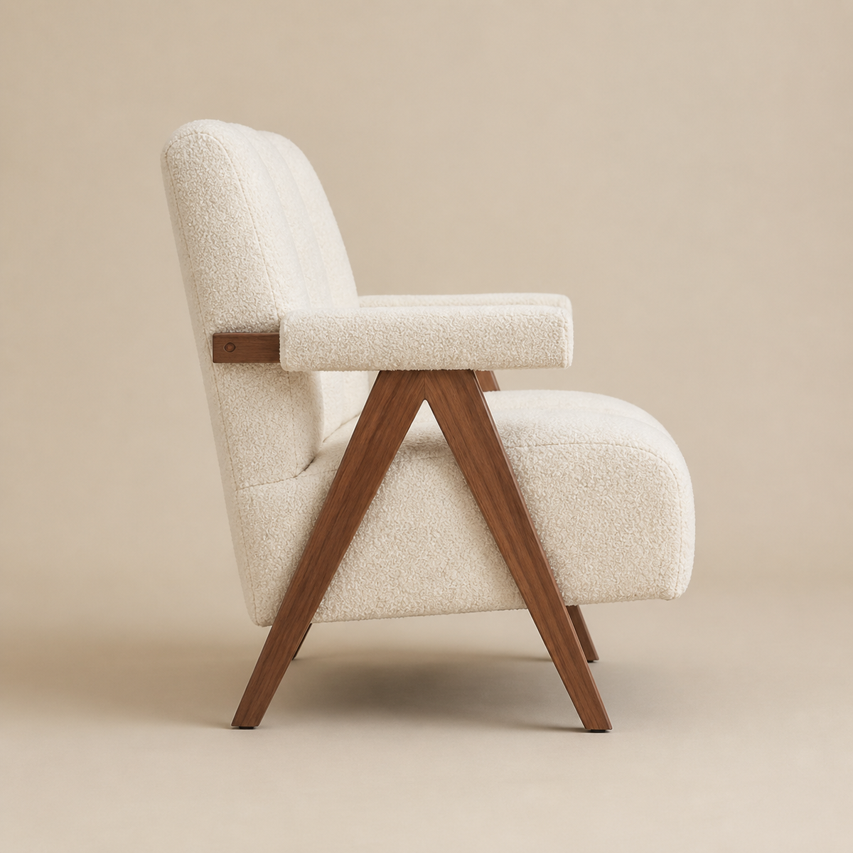 Fauteuil moderne en bois Aurélien