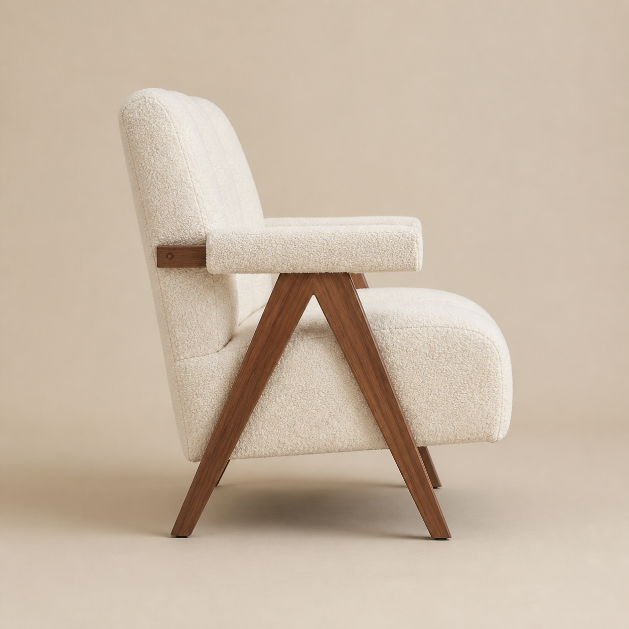 Fauteuil moderne en bois Aurélien