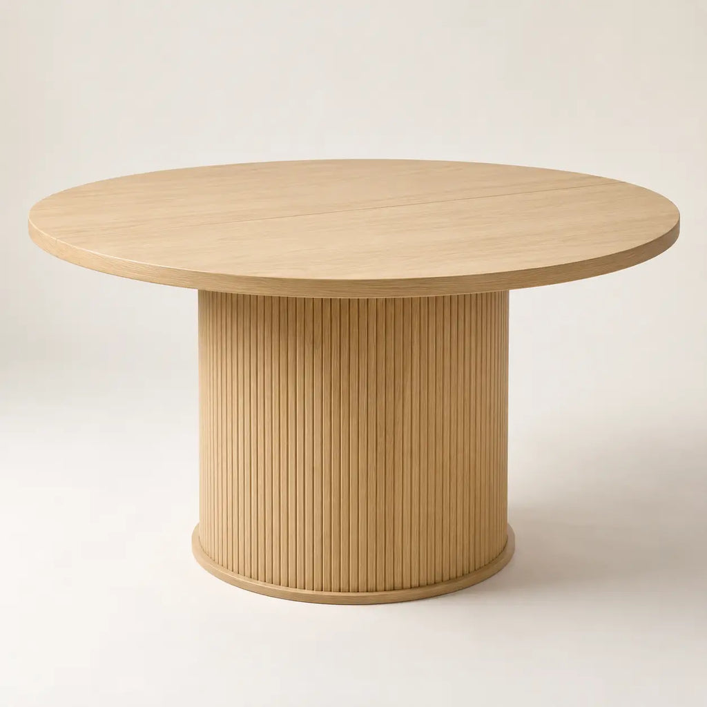 Table à manger ronde en bois Arthur