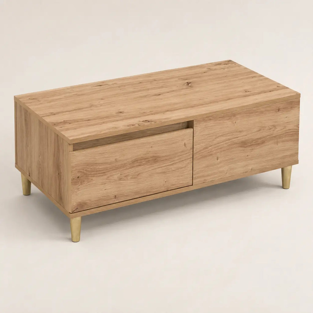 Table basse 90 cm en bois Gabrielle