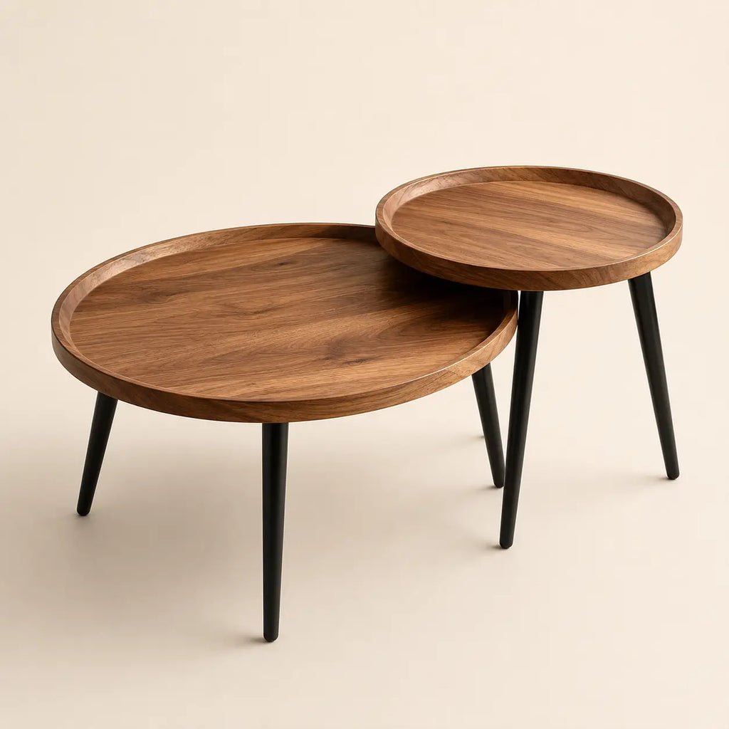 Table basse gigognes en bois Léo