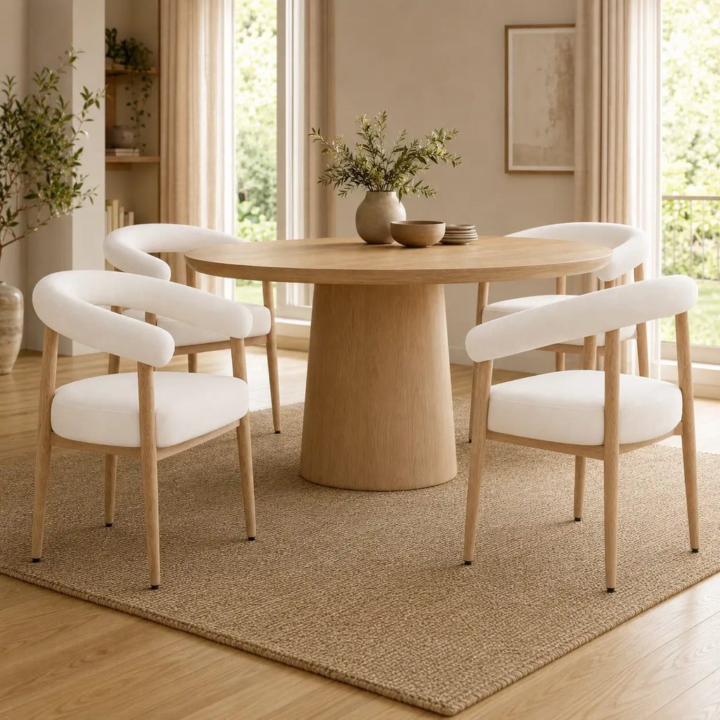 Chaises de salle à manger en bois Jeanne - Lot de 4