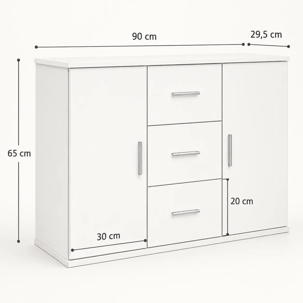 Buffet 90 cm en bois Hugo