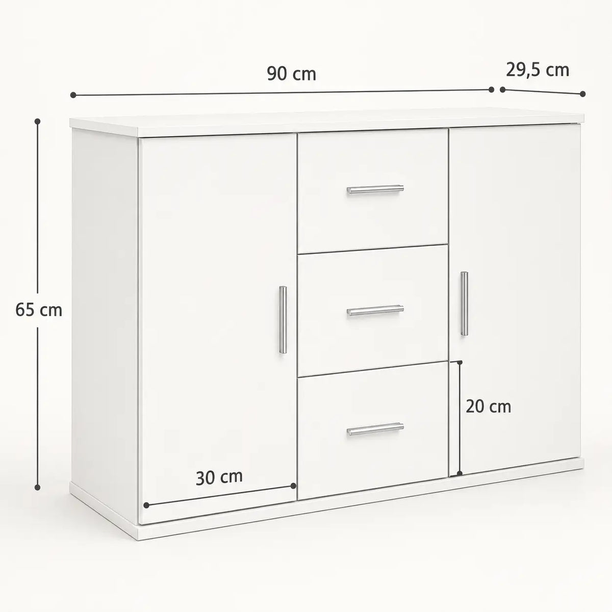 Buffet 90 cm en bois Hugo