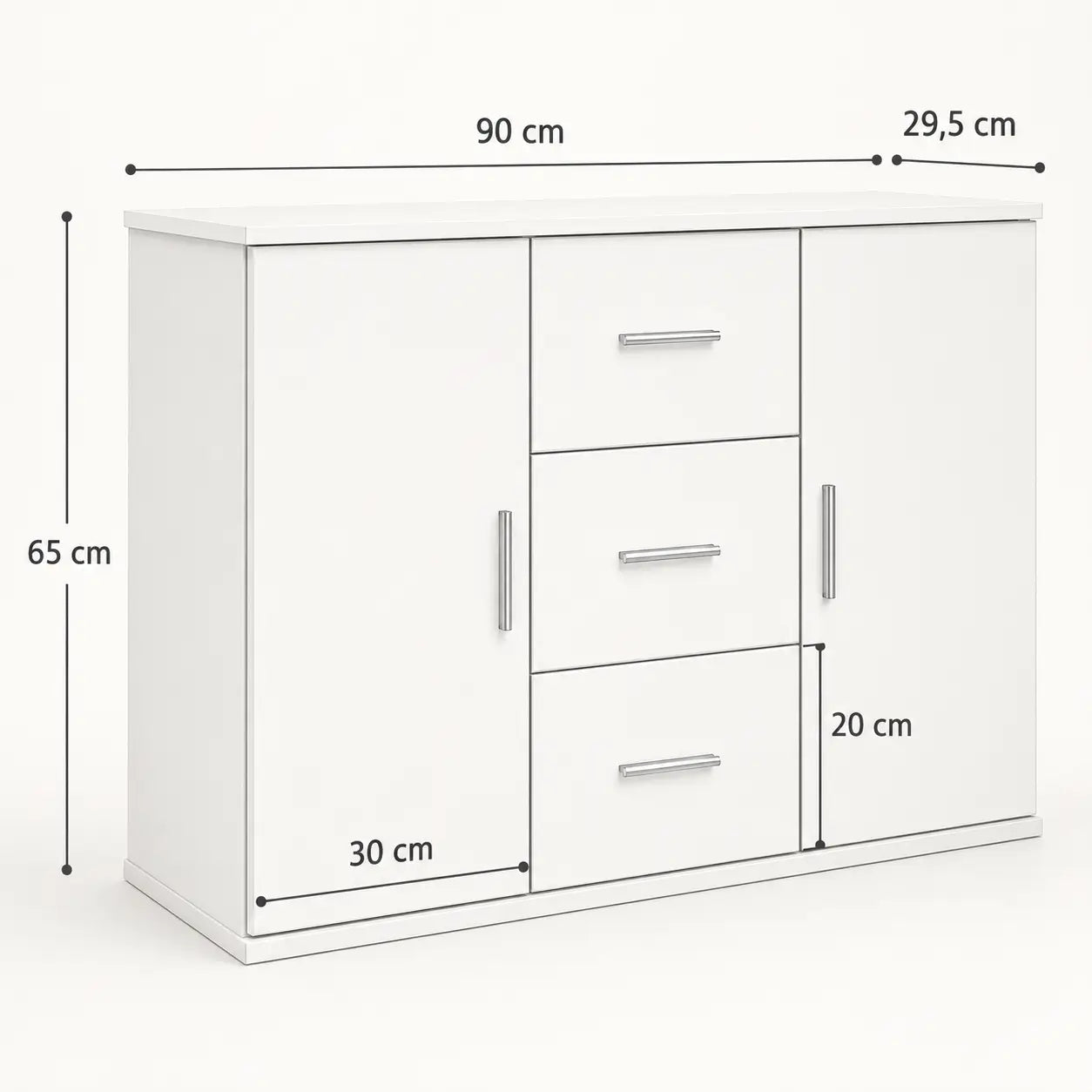 Buffet 90 cm en bois Hugo