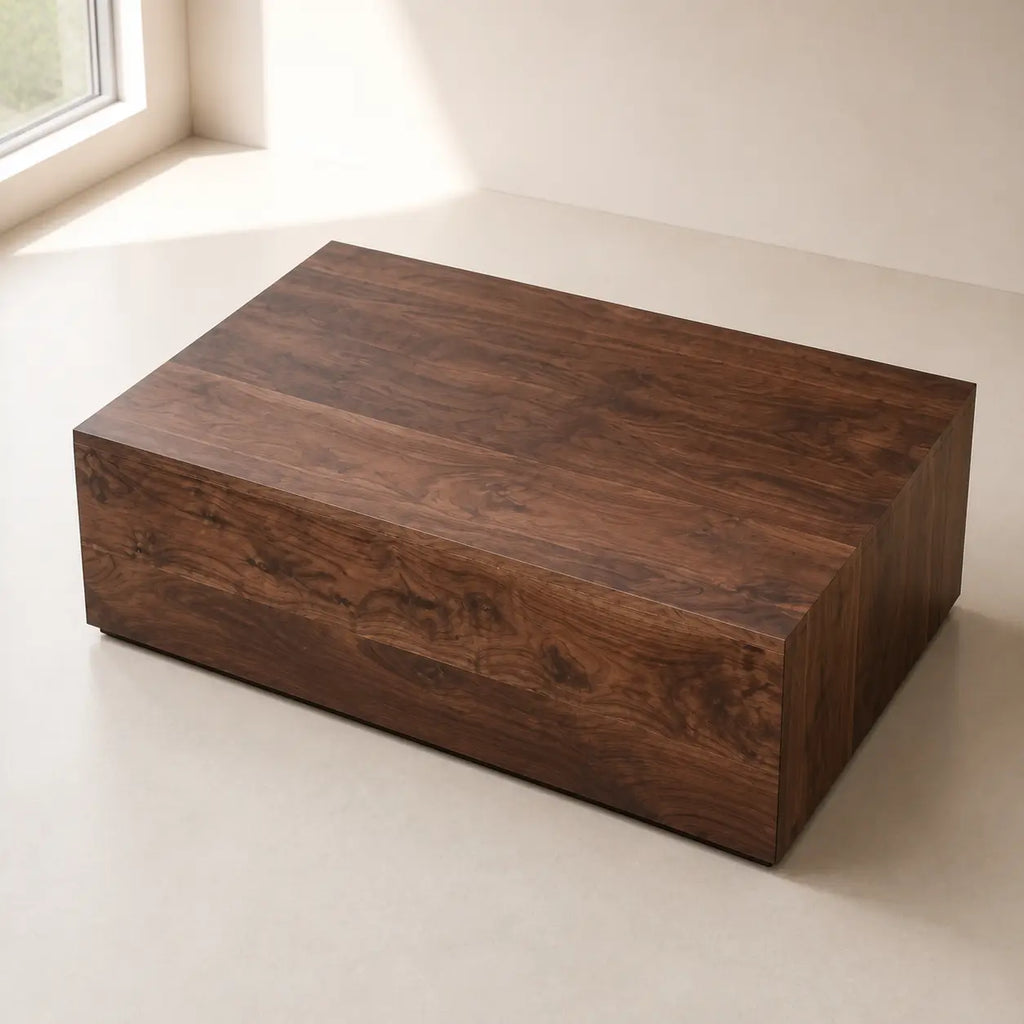 Table basse rectangulaire en bois Nathan