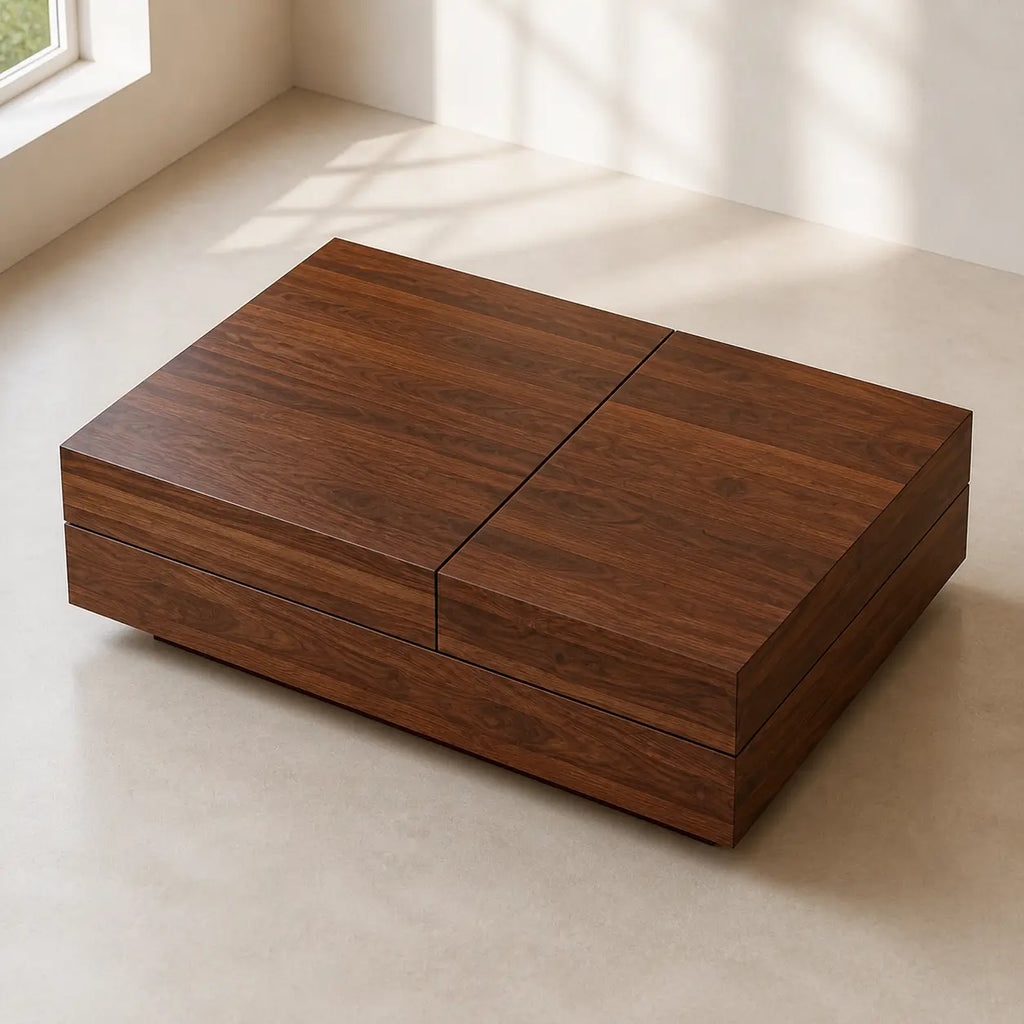 Table basse rectangulaire en bois Capucine