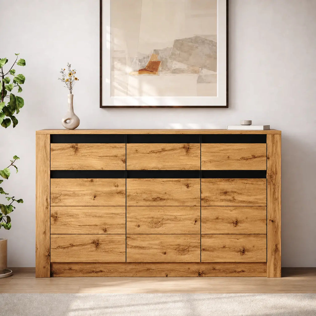Buffet 3 tiroirs en bois Maxime