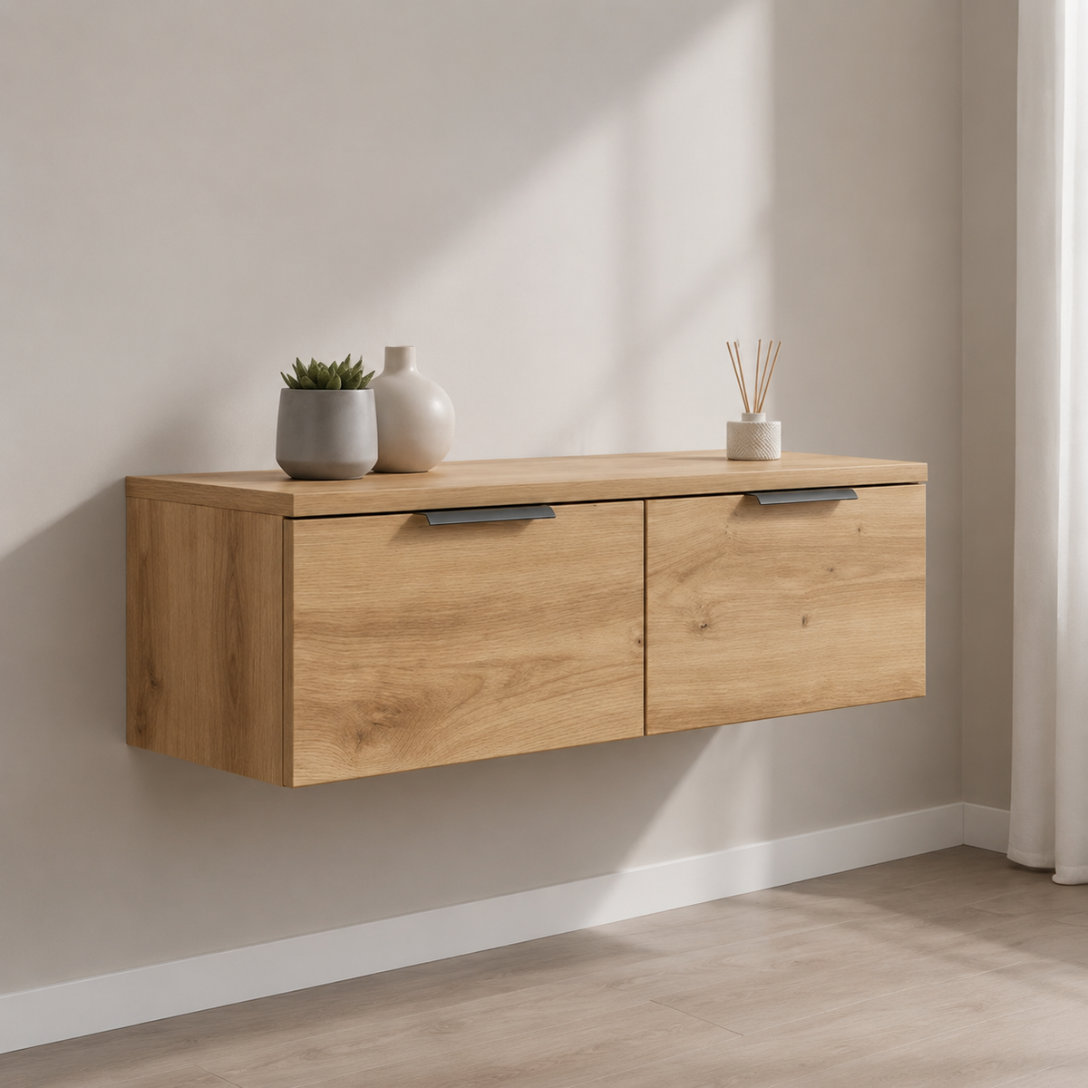 Commode murale en bois Chloé