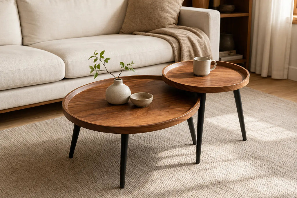 Table basse gigognes en bois Léo