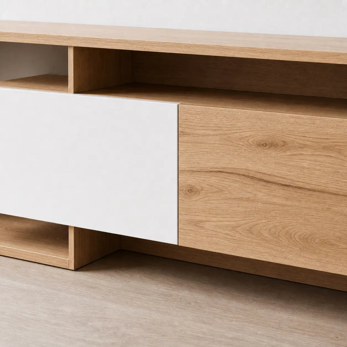 Meuble TV 2 portes en bois Adeline