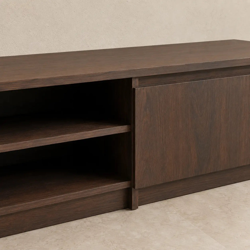Meuble TV 140 cm en bois Émilie