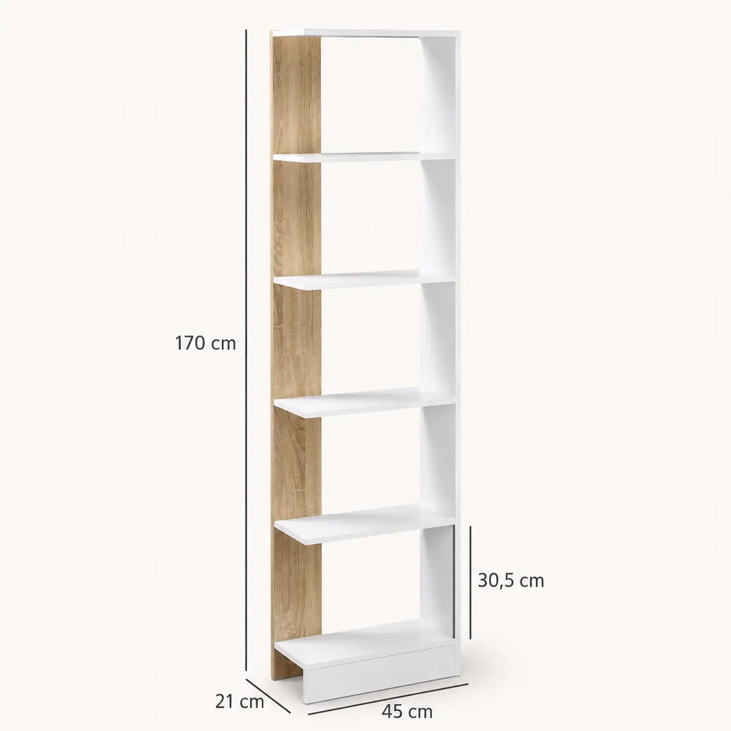 Étagère à 5 niveaux en bois Louis