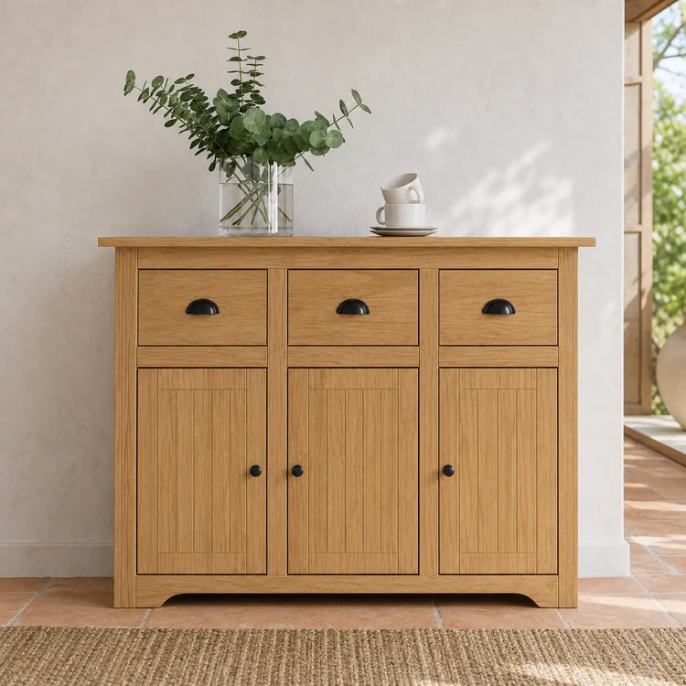Buffet 115 cm en bois d'acajou Suzanna