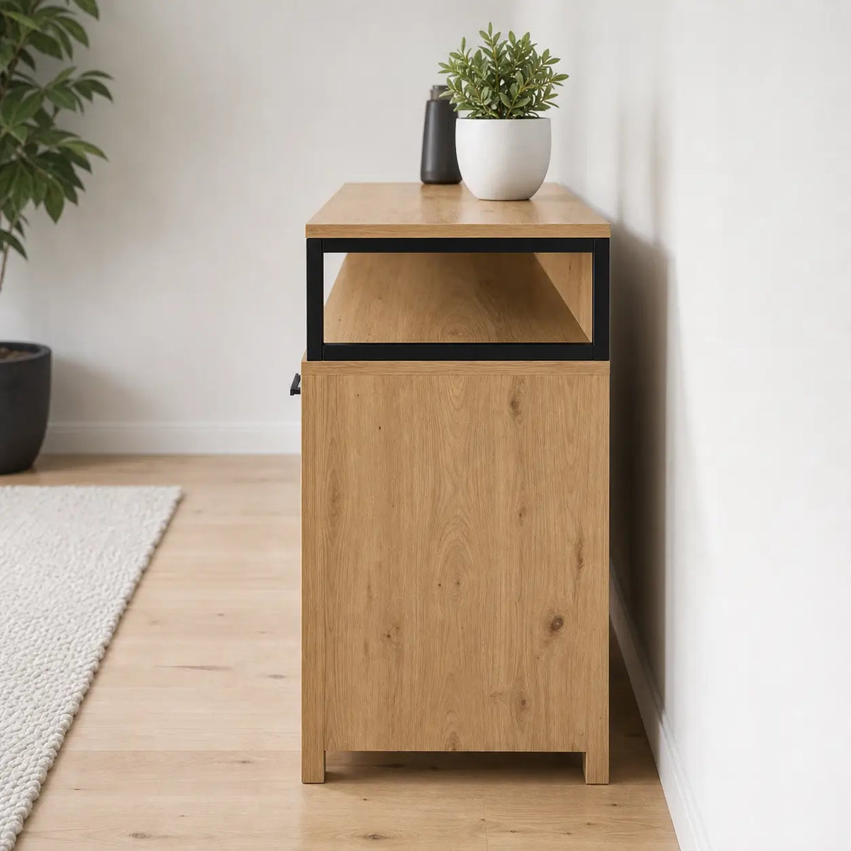 Buffet 3 portes 3 tiroirs en bois Roman