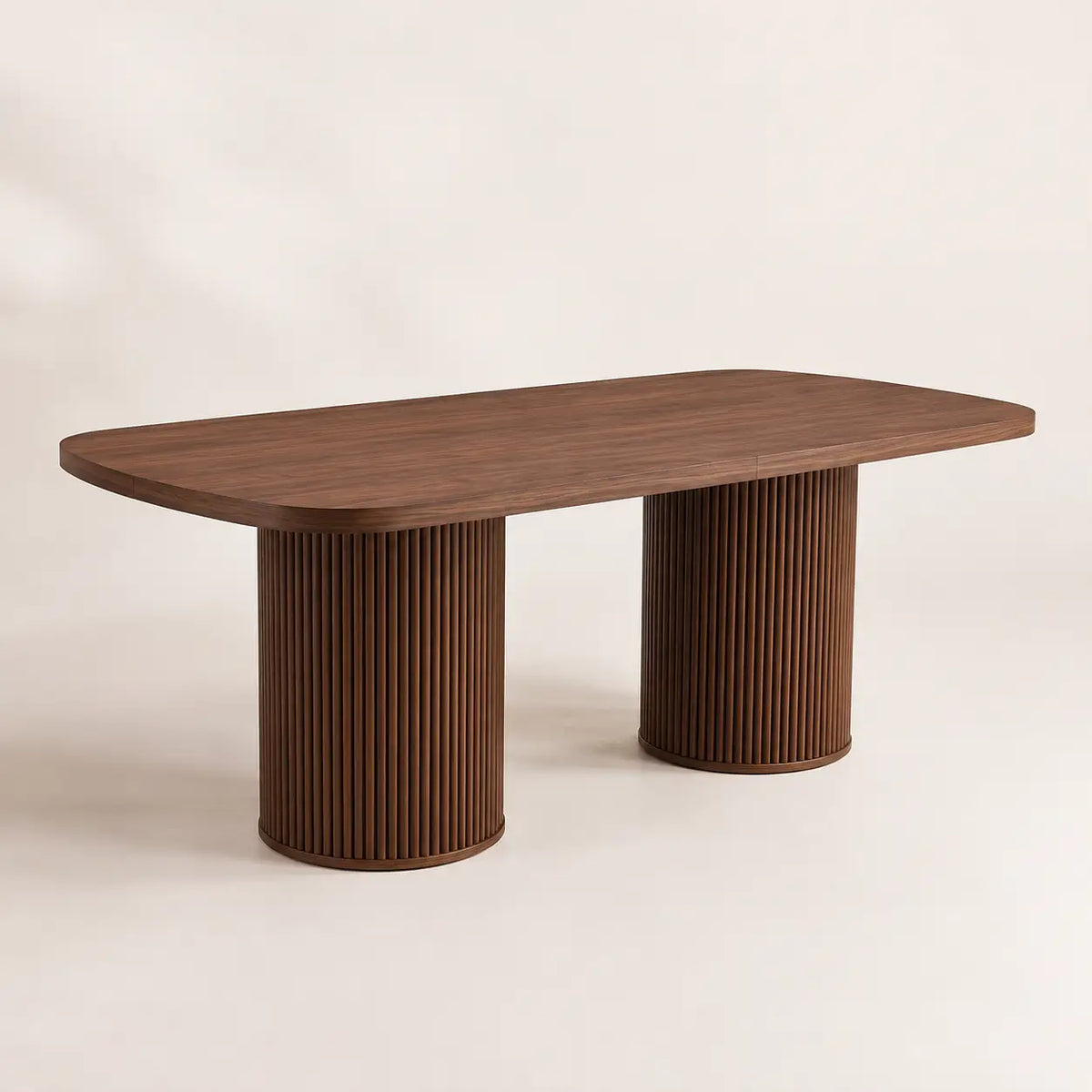Table à manger ovale en bois Théo