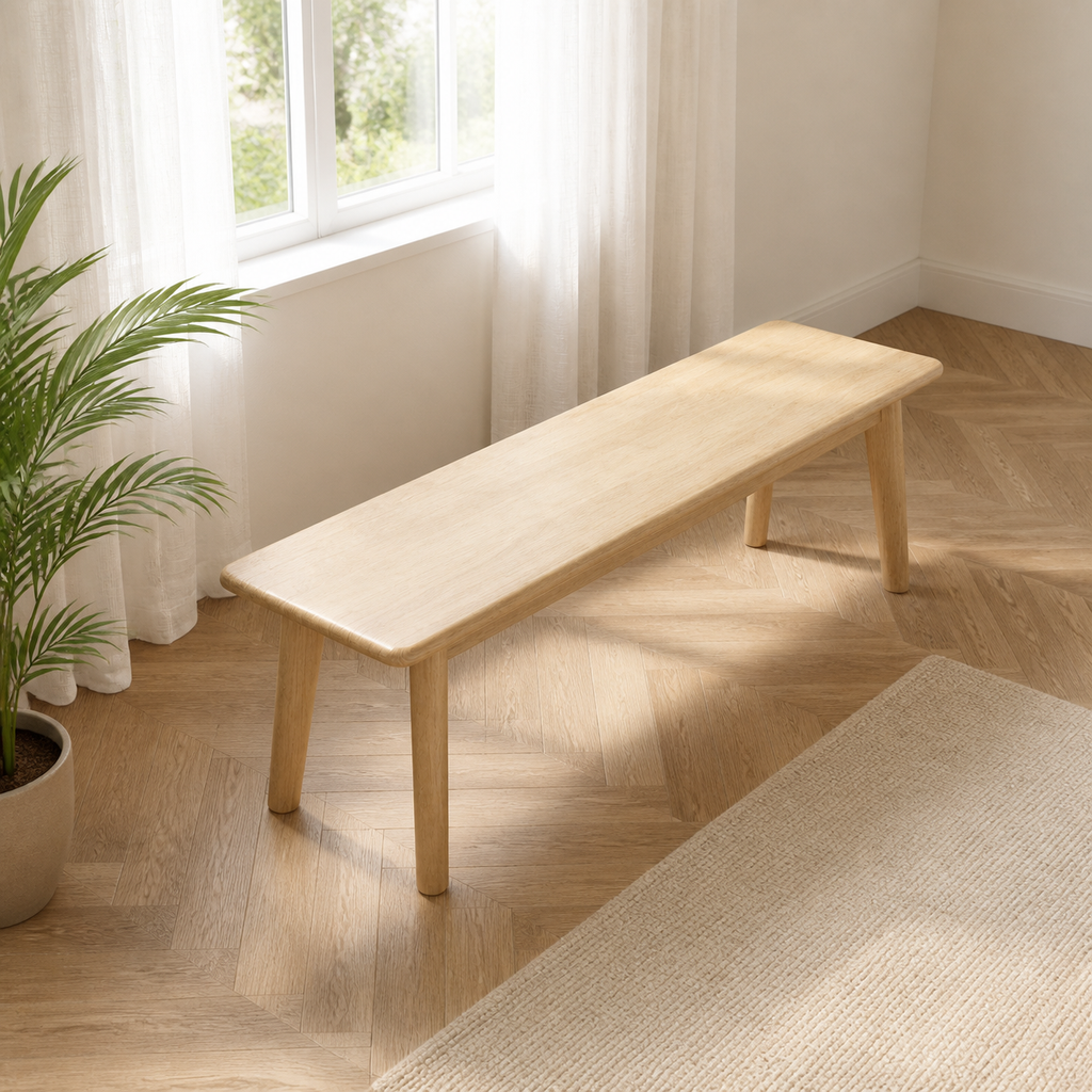 Banc en bois massif Manon - 120 cm