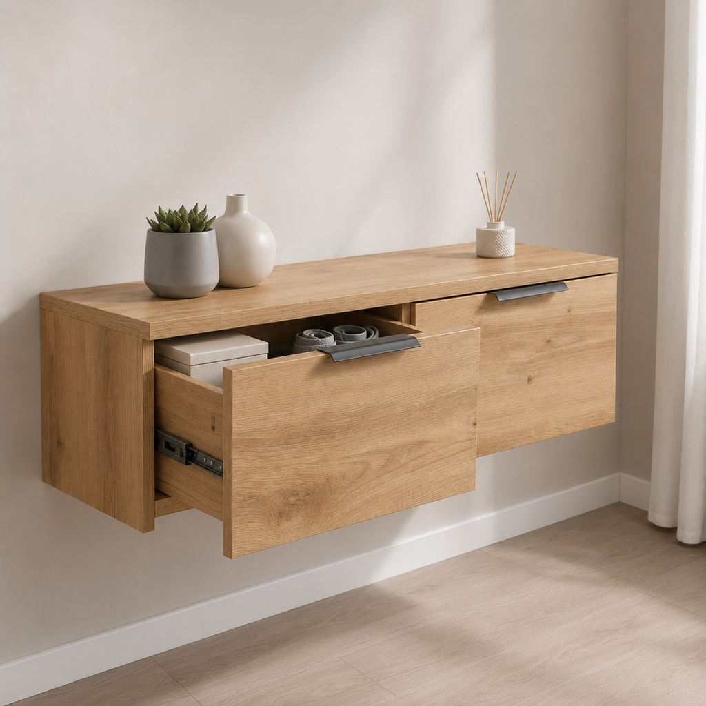 Commode murale en bois Chloé