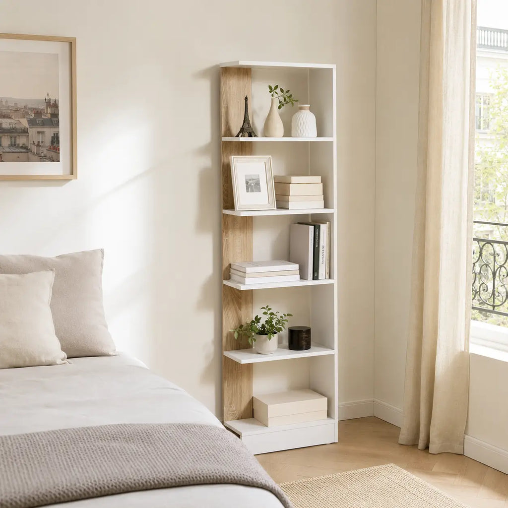 Étagère à 5 niveaux en bois Louis