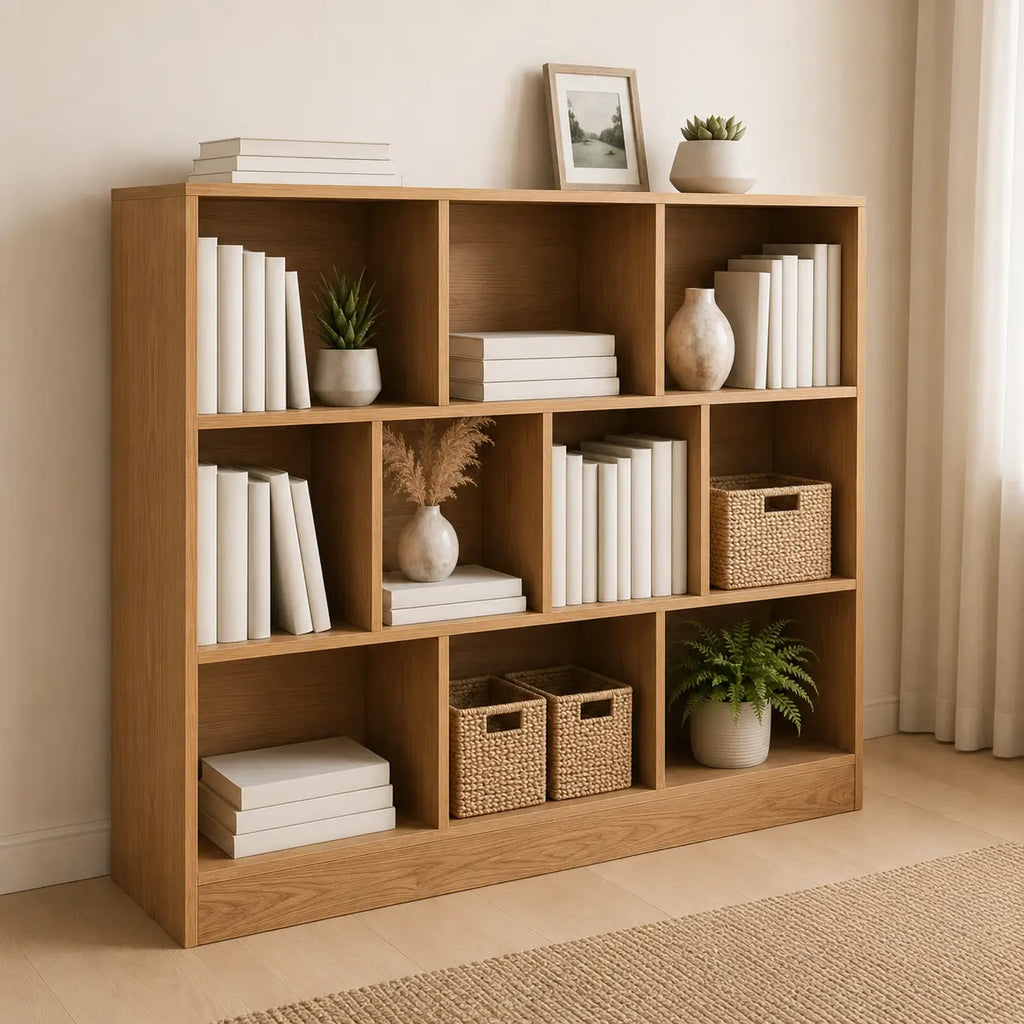 Bibliothèque à 3 niveaux en bois Adèle