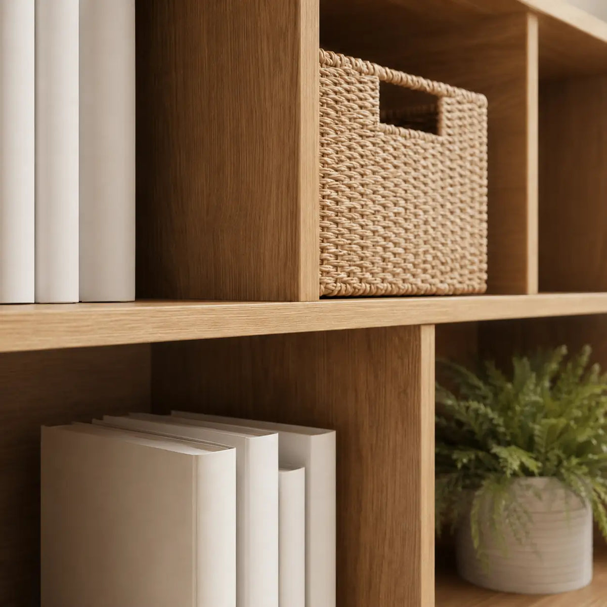 Bibliothèque à 3 niveaux en bois Adèle